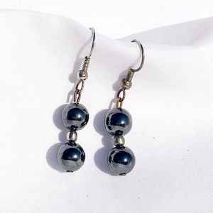 Vintage Hematite Earrings